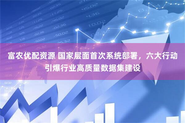 富农优配资源 国家层面首次系统部署，六大行动引爆行业高质量数据集建设