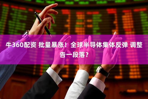 牛360配资 批量暴涨！全球半导体集体反弹 调整告一段落？