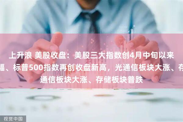 上升浪 美股收盘：美股三大指数创4月中旬以来最大单周涨幅、标普500指数再创收盘新高，光通信板块大涨、存储板块普跌